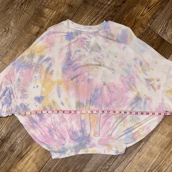 Young Fabulous & Broke Juliette Pastel Tie Dye Relaxed Pullover Size XS - Picture 11 of 12